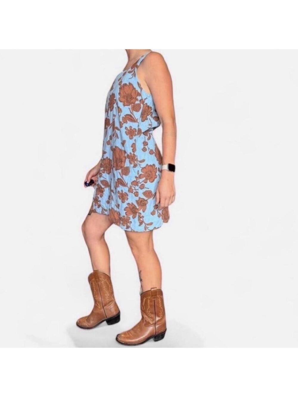 LOFT Women's Blue Dress - Picture 4 of 8